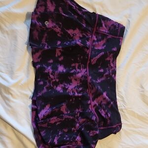 Lululemon Purple and Black Tie-Dye Skirt